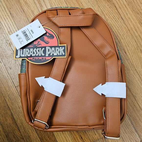 NWT Jurassic Park Magnetic Gates Trex Mini Backpack - Picture 2 of 5
